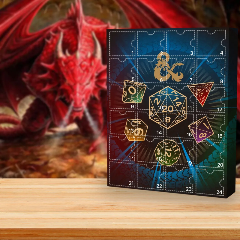 Tableau de l'Avent Dragon avec personnage quotidien