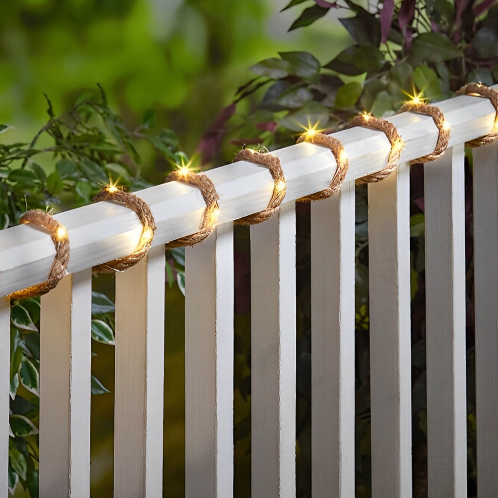 Hemp Rope LED Table Lights For Rustic Ambience