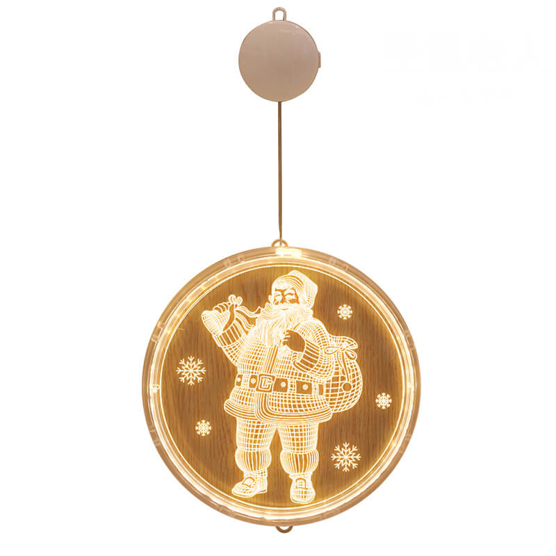 Luz de ventosa navideña para brillo festivo
