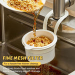 Clip-On Sink Drain Basket for Clutter-Free Counters