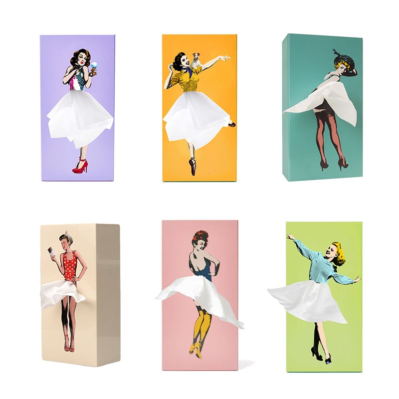 Cutie pentru șervețele cu fustă zburătoare – Un element decorativ jucăuș și spectaculos