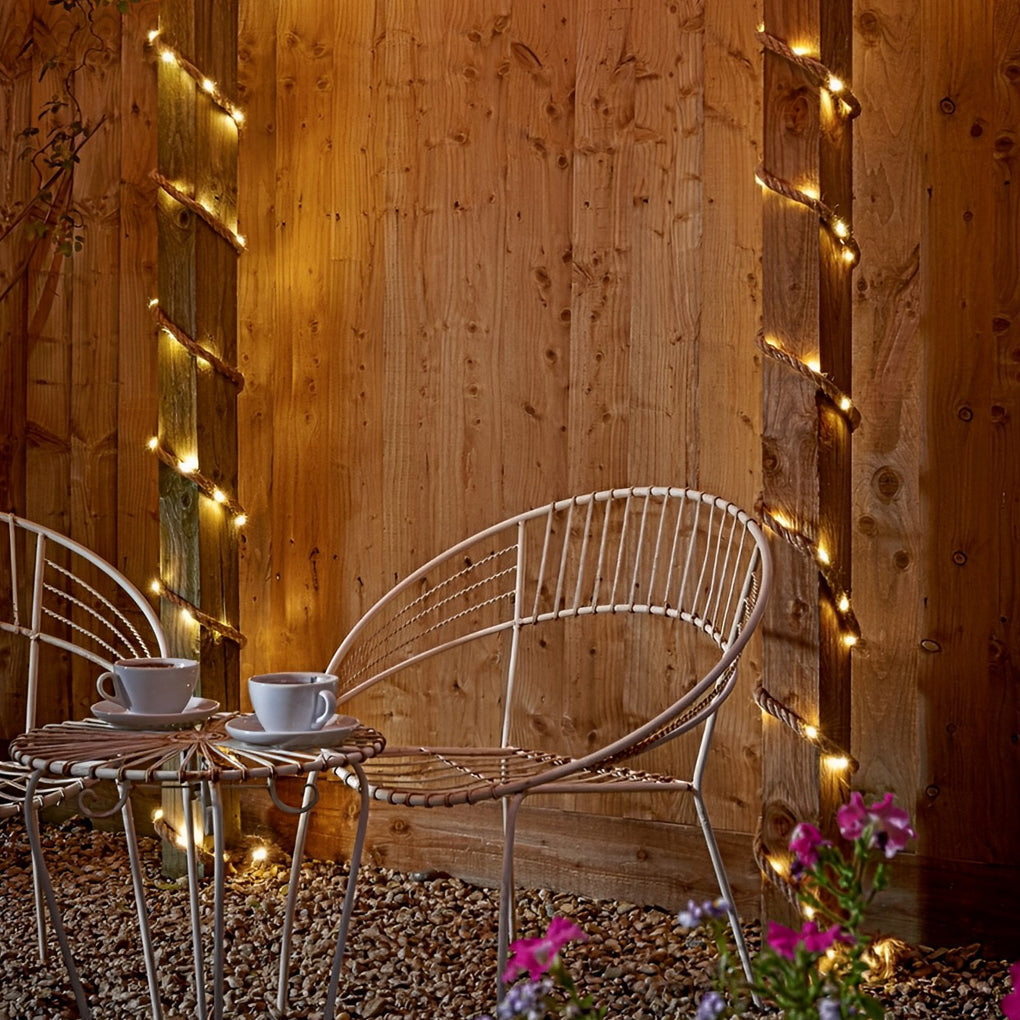 Hemp Rope LED Table Lights For Rustic Ambience