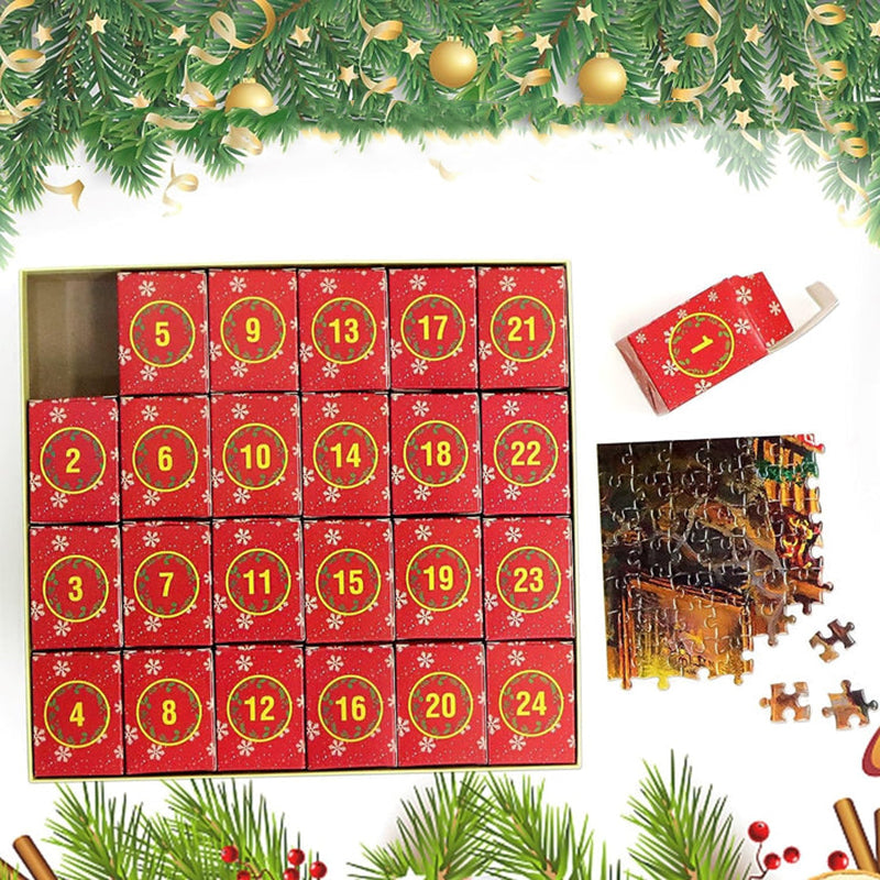 Calendar de Advent cu puzzle al Nașterii Domnului pentru magia sărbătorilor