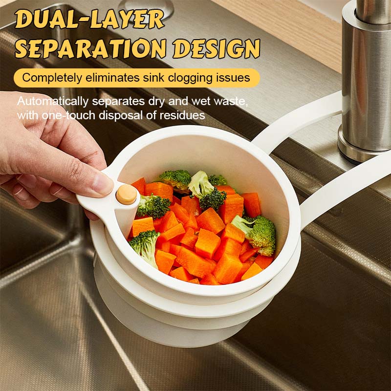 Clip-On Sink Drain Basket for Clutter-Free Counters
