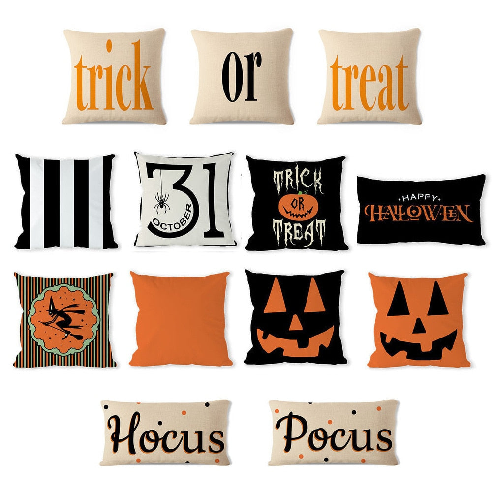 Halloween Pillowcase With Spooky Character