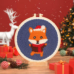 Kit de bordado navideño para decoración sentida