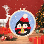 Kit de bordado navideño para decoración sentida