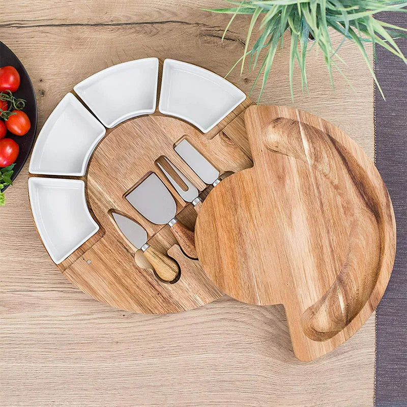Wooden Cheese Board Set for Artful Entertaining