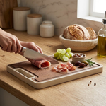 Masă de pregătire cu două materiale pentru gătit fără efort