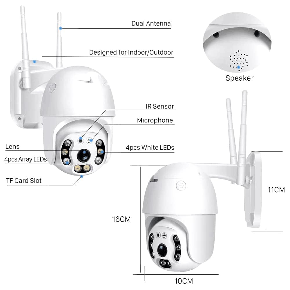 Outdoor PTZ Dome CCTV Camera – 360° Coverage