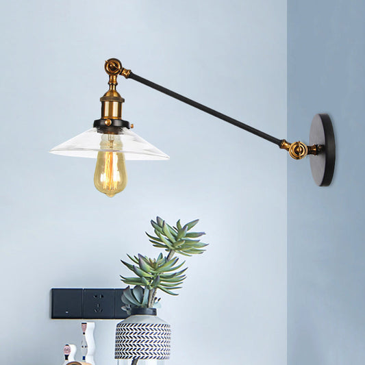 Vintage nástěnná lampa pro osvětlení s charakterem