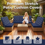Fundas impermeables para cojines de patio para encanto exterior
