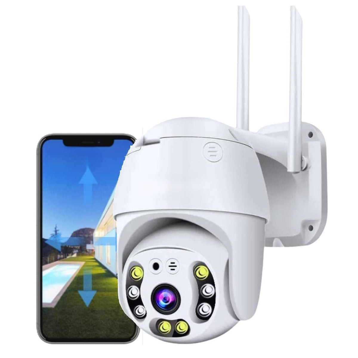 5MP WiFi Outdoor PTZ Dome CCTV Camera With 360° Coverage