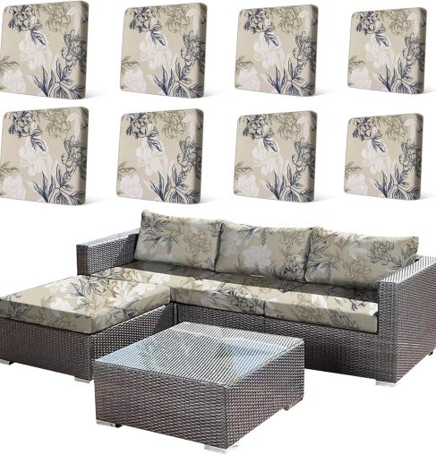 Fundas impermeables para cojines de patio para encanto exterior