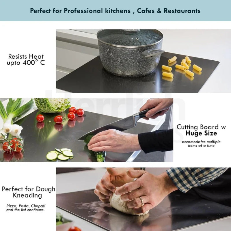 Stainless Steel Cutting Board For Sleek Prep