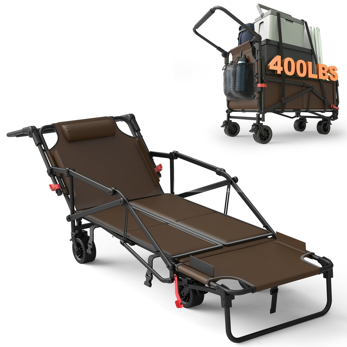 Heavy Duty Folding Wagon with All-Terrain Wheels