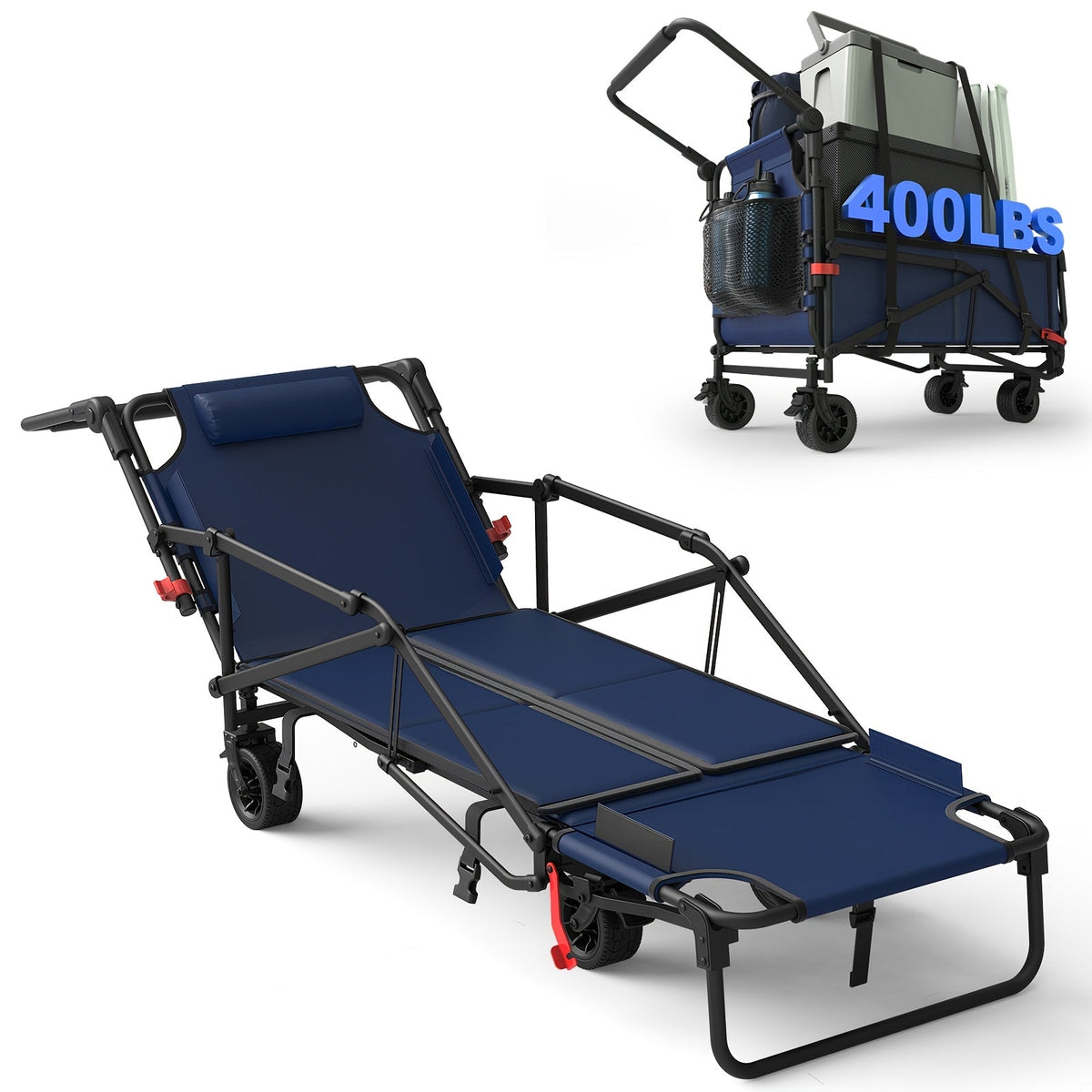 Heavy Duty Folding Wagon with All-Terrain Wheels