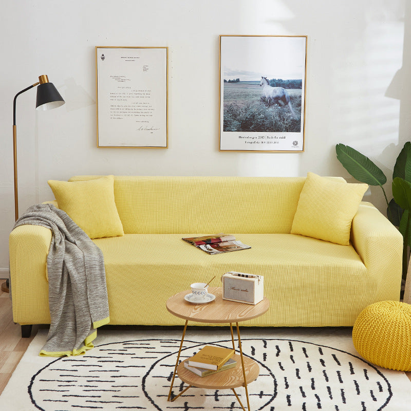 Soft Sofa Cover For An Artful Room Refresh