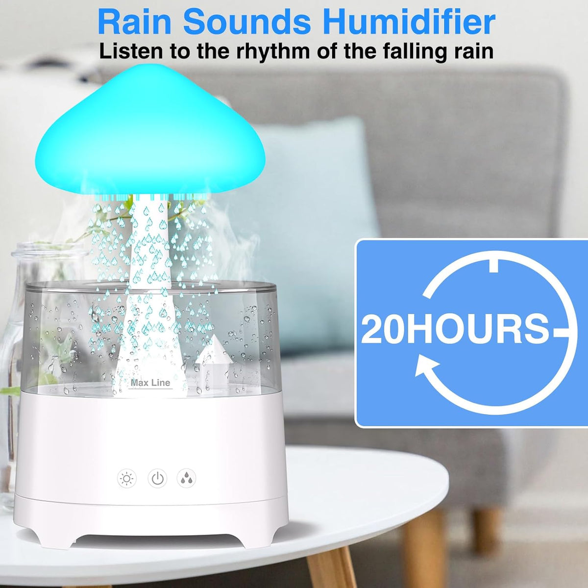 Pilz Wasserfall Lampe für beruhigende Atmosphäre