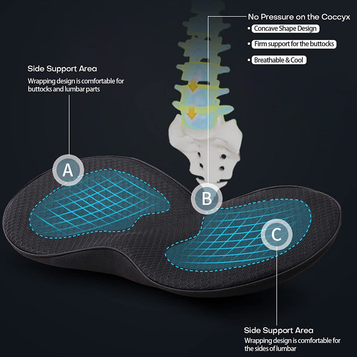 Adult Car Booster Seat Cushion for Clearer Views
