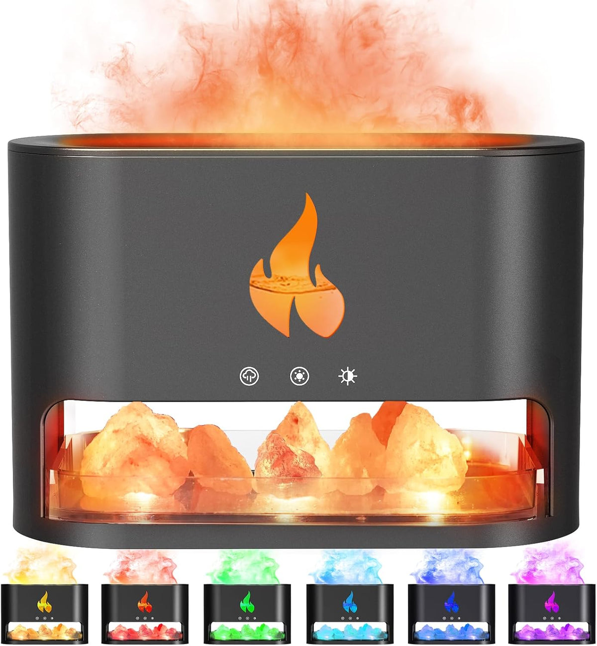 Himalaya Salz Kaminlampe für gemütlichen Glanz