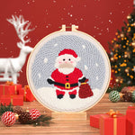 Kit de bordado navideño para decoración sentida