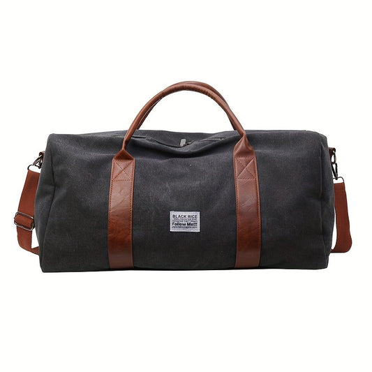 LUXIBAG - Geantă de călătorie vintage, cu capacitate mare, din material spălat, multifuncțională, cu organizator