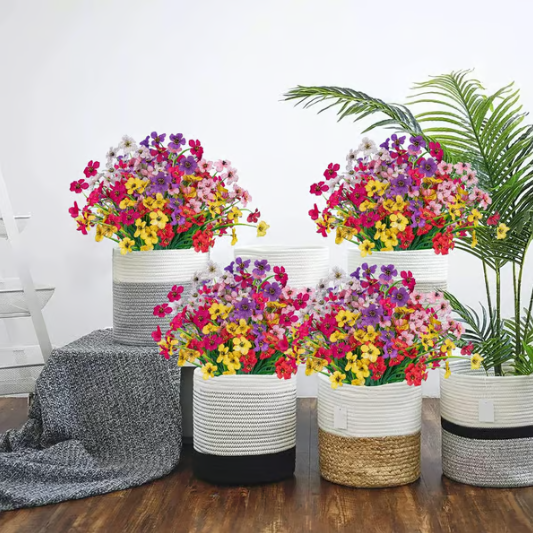 Artificial Flowering Plants With Lasting Color