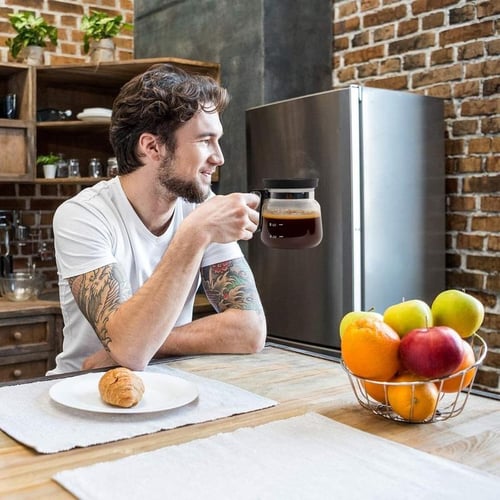 Tazza in vetro pour-over per rituali del caffè