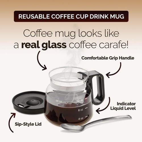 Tazza in vetro pour-over per rituali del caffè