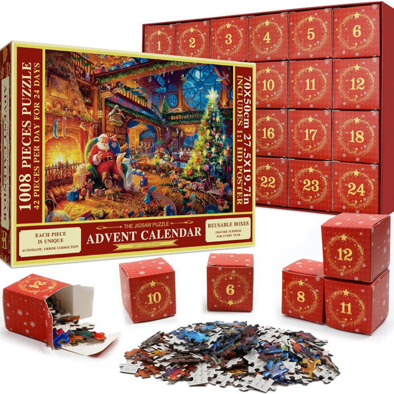 Christmas Puzzle Advent Calendar For Festive Evenings