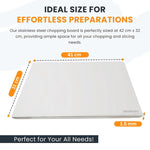 Stainless Steel Cutting Board For Sleek Prep