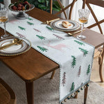 Chemin de table sapin de Noël pour un charme festif