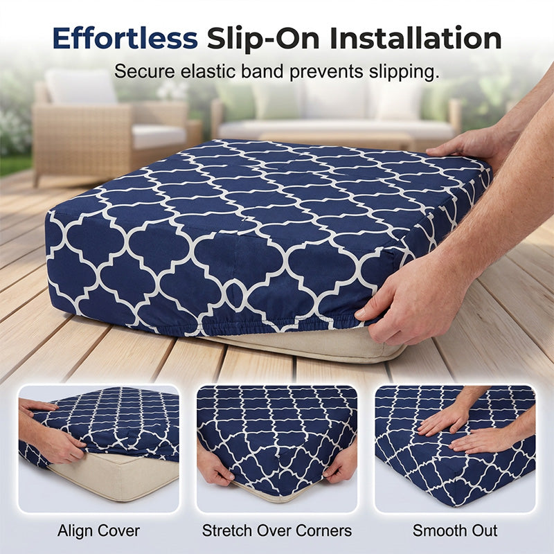 Fundas impermeables para cojines de patio para encanto exterior