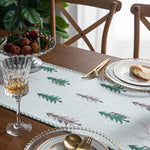 Chemin de table sapin de Noël pour un charme festif