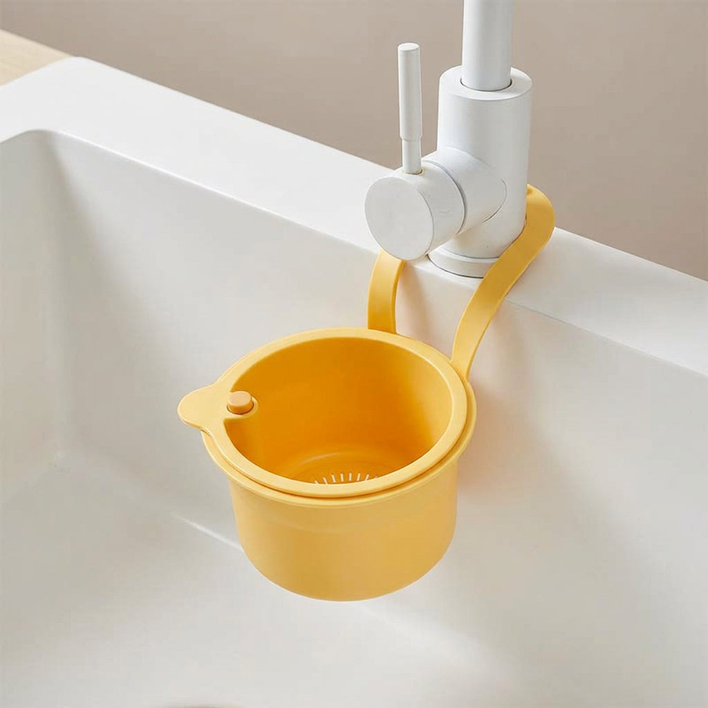 Clip-On Sink Drain Basket for Clutter-Free Counters