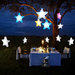 Bunte Stern-Ornamentlichter für festlichen Glanz