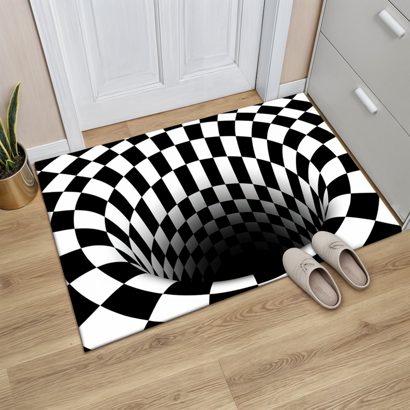 3D-Illusions-Fußmatte für einen eindrucksvollen Eingang