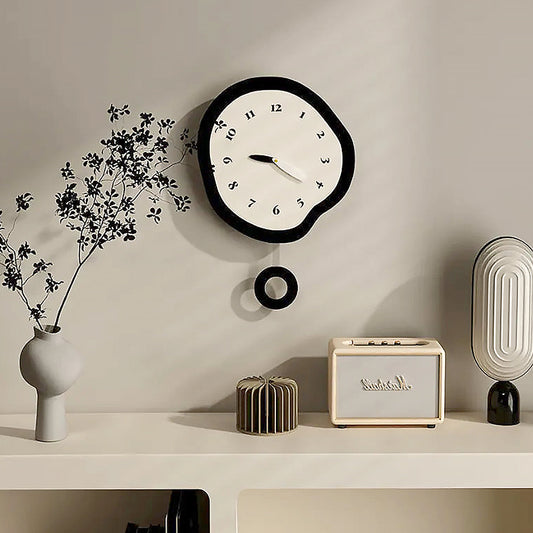 Abstract Pendulum Wall Clock For Quiet Character