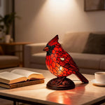 Lampada a forma di uccello in vetro artistico per un carattere caldo