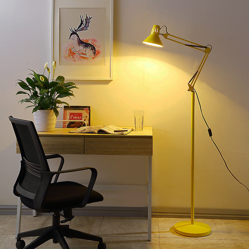 Scandinavian Swivel Floor Lamp For Artful Focus