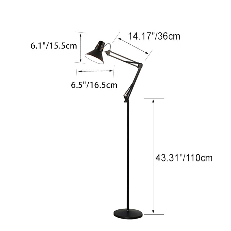 Scandinavian Swivel Floor Lamp For Artful Focus