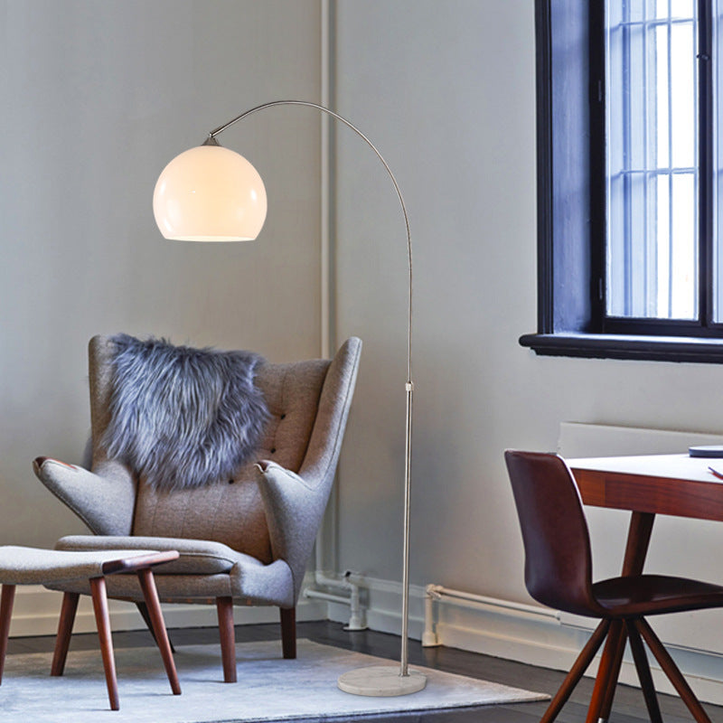 Lampe sur pied arc en marbre pour lumière sculpturale