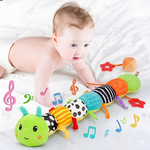 Giocattolo sensoriale per bambini bruco in peluche