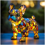 Lampada notturna LED artistica a forma di razza di cane per atmosfera accogliente