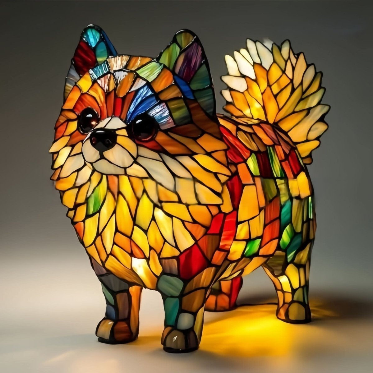 Lampada notturna LED artistica a forma di razza di cane per atmosfera accogliente