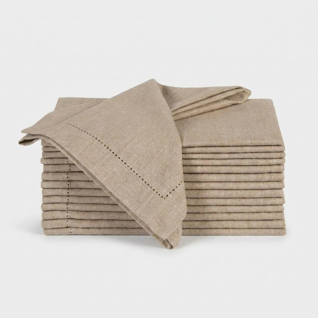 LISTINGOPT::kovosis::12pcs-table-napkins-wedding-party-dinner-table-white-cloth-napkin-restaurant-home-napkins-cotton-linen-handkerchie-4-size::color-12-pcs-linen-45x45cm