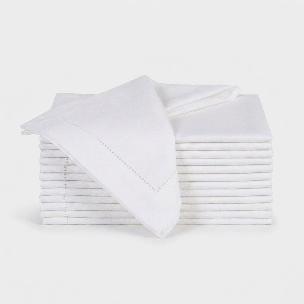 LISTINGOPT::kovosis::12pcs-table-napkins-wedding-party-dinner-table-white-cloth-napkin-restaurant-home-napkins-cotton-linen-handkerchie-4-size::color-12-pcs-white-20x20cm