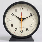 LISTINGOPT::kovosis::1pc-simple-metal-small-alarm-clock-creative-bedside-clock-desktop-mute-student-clock::color-black