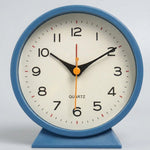 LISTINGOPT::kovosis::1pc-simple-metal-small-alarm-clock-creative-bedside-clock-desktop-mute-student-clock::color-blue
